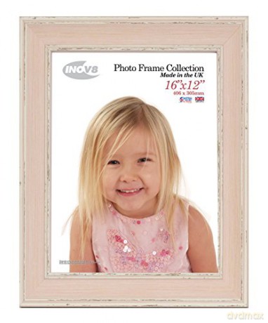 Inov8 Framing Photo Frame Wash Lrg Pink 16x12 1PK