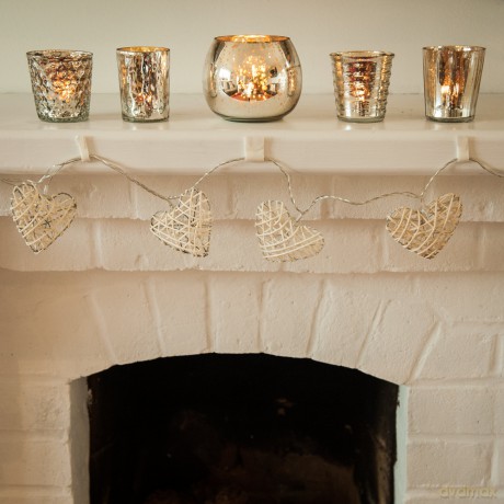 Insideretail Xmas Mercury Glass Tea Light Holders with Distressed Silver Foil Orange Set of 48