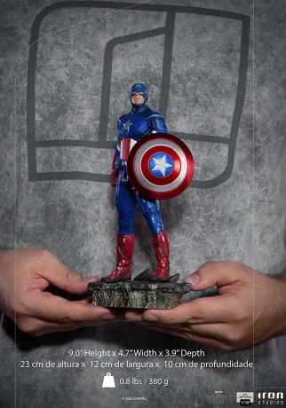 IronStudios - Marvel The Infinity Saga: BDS 1:10 Art Scale Statue (Captain America) [FIGURKA]
