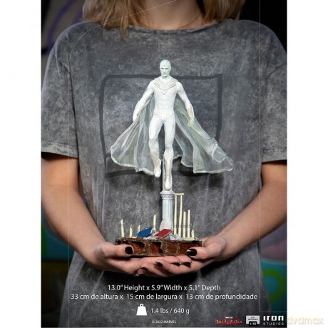 IronStudios - Marvel Wandavision: BDS 1:10 Art Scale Statue (White Vision) [FIGURKA]