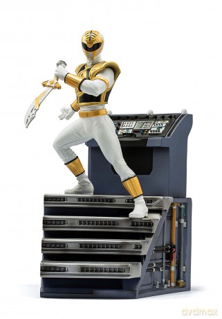 IronStudios - Mighty Morphin Power Rangers: BDS 1:10 Art Scale Statue (White Ranger) [FIGURKA]