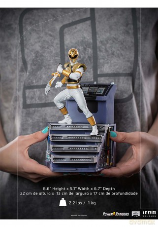 IronStudios - Mighty Morphin Power Rangers: BDS 1:10 Art Scale Statue (White Ranger) [FIGURKA]