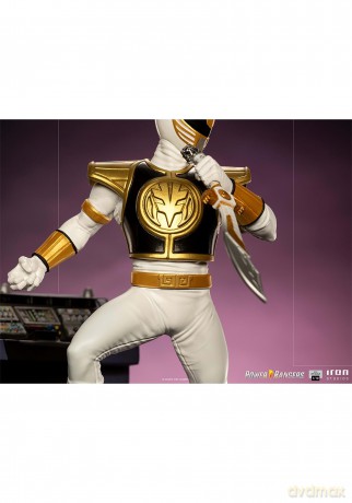 IronStudios - Mighty Morphin Power Rangers: BDS 1:10 Art Scale Statue (White Ranger) [FIGURKA]