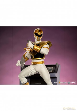 IronStudios - Mighty Morphin Power Rangers: BDS 1:10 Art Scale Statue (White Ranger) [FIGURKA]