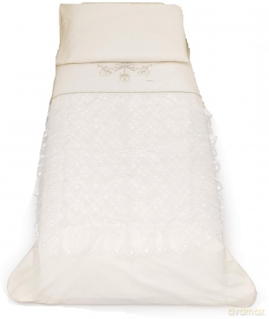 Italbaby Romantic Beige Duvets, Multi Colour (Romantic Ivory)