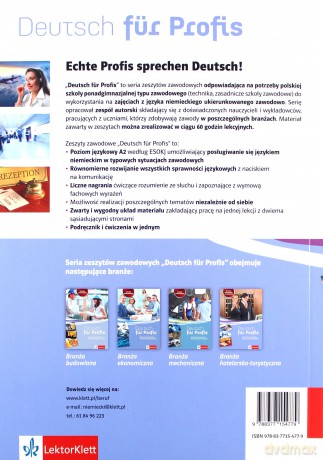 Deutsch für Profis. Branża hotelarsko-turystyczna [KSIĄŻKA]