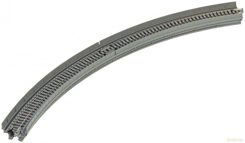 Kato Viaduct NBS Track curved 1 track R 381-30 °, (2 pcs)