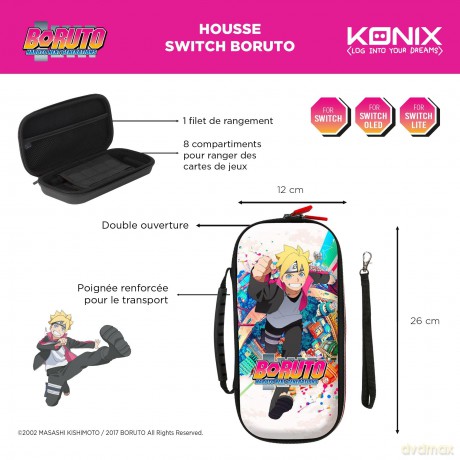 Konix Boruto Switch Gaming Carry Bag (Boruto World) [GRA SWITCH]