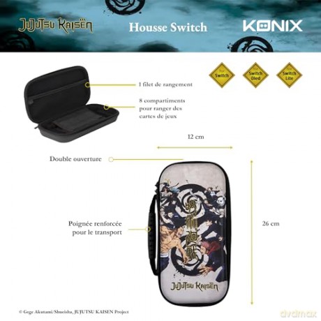 Konix Jujutsu Switch Gaming Carry Bag (Jujutsu Beige) [GRA SWITCH]