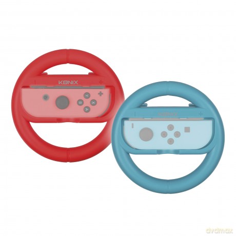 Konix Mythics Dual Steering Wheels JoyCon Holder (Red/Blue) [GRA SWITCH]