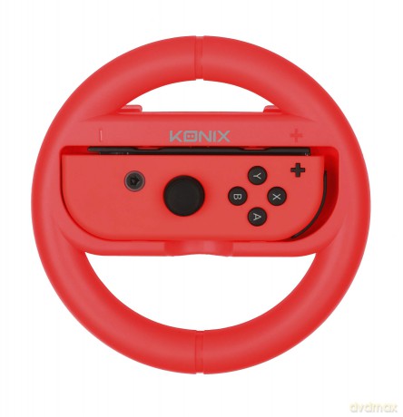 Konix Mythics Dual Steering Wheels JoyCon Holder (Red/Blue) [GRA SWITCH]