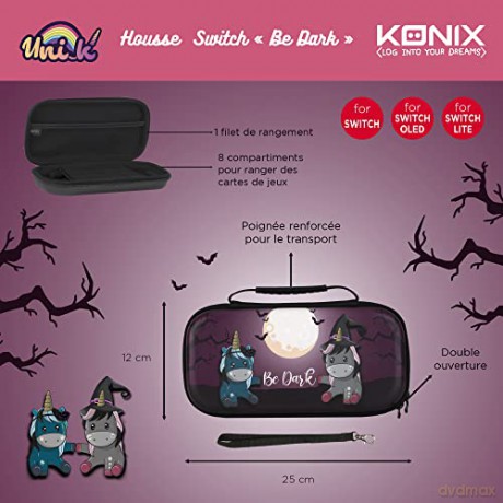 Konix Unik Switch Protective Carry Bag (Unicorn Be Dark) [GRA SWITCH]