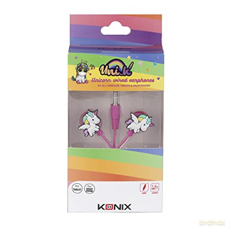 Konix Unik Unicorn Gaming Ear-Bud Earphones [GRA SWITCH]