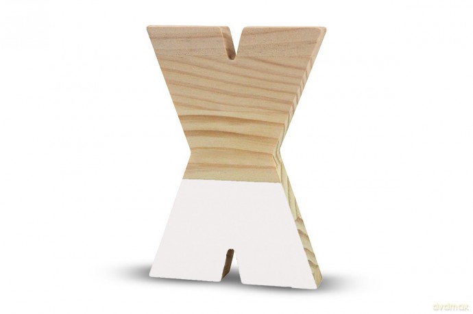 La Lluna La Lluna0208000-X x Semi-Lacquered Pine Letter