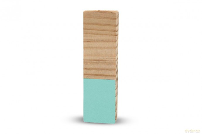 La Lluna0209000-I I Semi-Lacquered Pine Letter (Green)