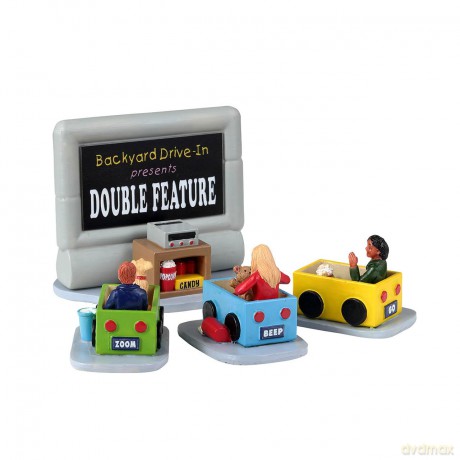 Lemax - Caddington Village - Accessory: Backyard Drive-In (set of 4) - (33616)