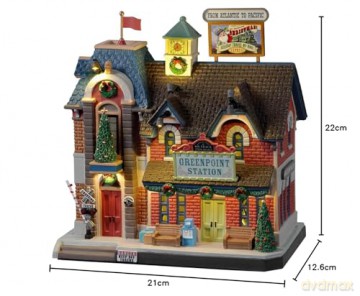 Lemax - Caddington Village - Lighted Building: Greenpoint Railroad Station - (25866-UK)