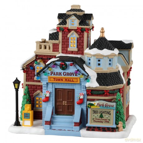 Lemax - Caddington Village - Lighted Building: Park Grove Town Hall - (35045)