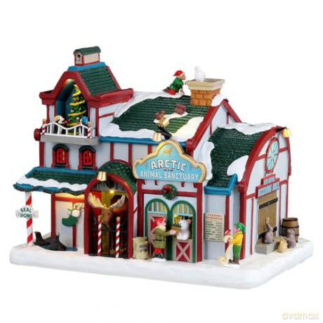 Lemax - Santa's Wonderland - Lighted Buildings: Arctic Animal Sanctuary - (35075)