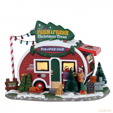 Lemax - Vail Village - Lighted Building: Farm Fresh Christmas Trees - (25928)
