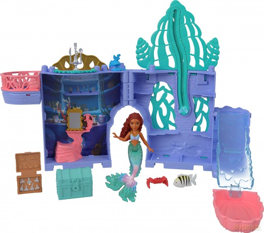 Little Mermaid - Small Dolls Mermaid Grotto Play Set