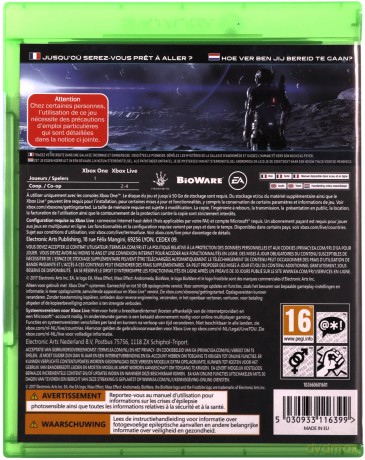Mass Effect: Andromeda (French/Dutch Box - Multi Lang in Game) [GRA XBOX ONE]