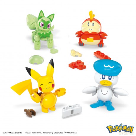 Mega Construx - Pokeball 5 Pack - Paldea Partners (4 new figs + ball)