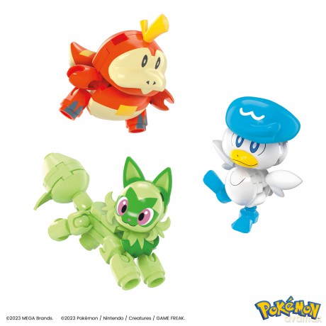 Mega Construx - Pokeball 5 Pack - Paldea Partners (4 new figs + ball)