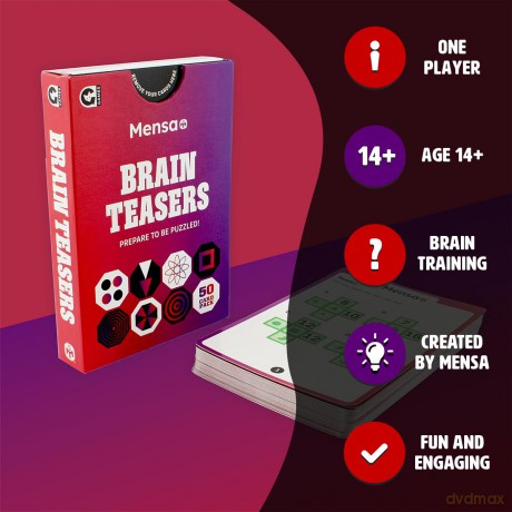Mensa Brain Teasers Genius Test Card Game [GRA PLANSZOWA]
