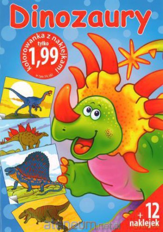 Dinozaury - Kolorowanka z naklejkami [KSIĄŻKA]