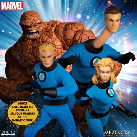 Mezco Fantastic Four ONE:12 Collective Deluxe Steel Box [FIGURKA]