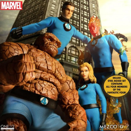 Mezco Fantastic Four ONE:12 Collective Deluxe Steel Box [FIGURKA]