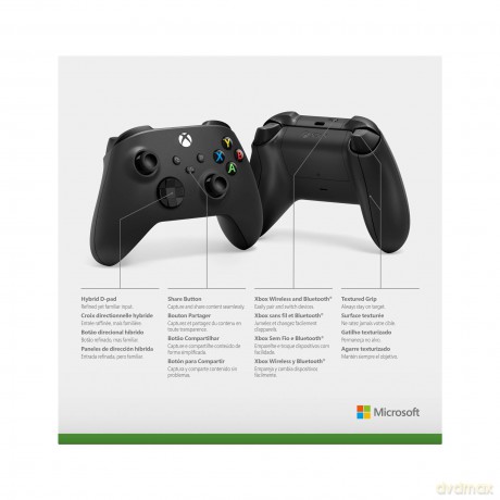 Microsoft Xbox Wireless Controller - Carbon Black (Compatible with Xbox One) [GRA XBOX SERIES X]