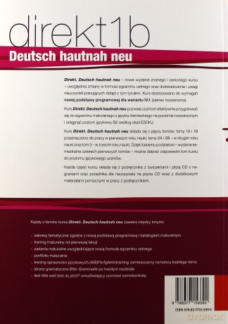 Direkt 1B Deutsch hautnah neu SB+WB [KSIĄŻKA]