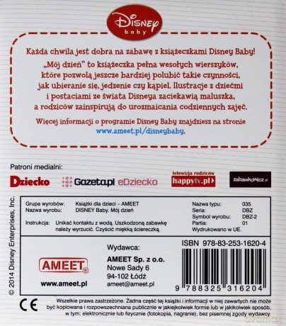 Disney Baby - Mój dzień [KSIĄŻKA]