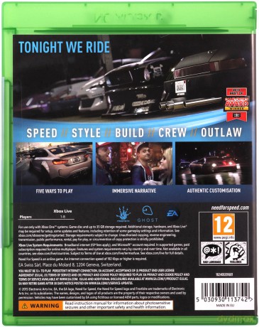Need for Speed (2015) [GRA XBOX ONE]