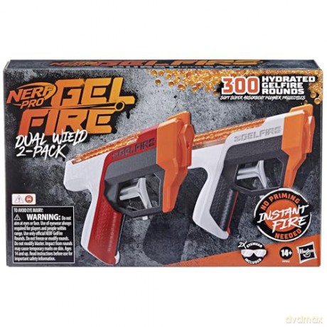 NERF - Pro Gelfire Dual Wield 2-Pack + 300 Hydrated Gelfire Rounds