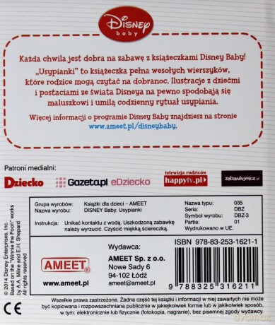 Disney Baby - Usypianki [KSIĄŻKA]