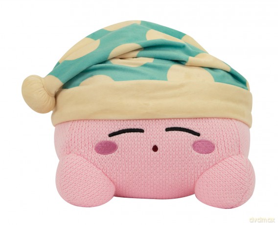 Nintendo - TOMY Plush - Knitted Kirby Sleeping Mega