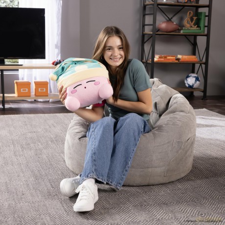 Nintendo - TOMY Plush - Knitted Kirby Sleeping Mega