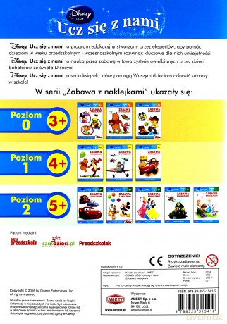 Disney ucz się z nami. Księżniczka. Zabawa z nakl. [KSIĄŻKA]