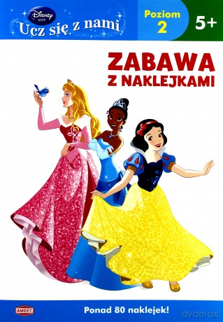 Disney ucz się z nami. Księżniczka. Zabawa z nakl. [KSIĄŻKA]