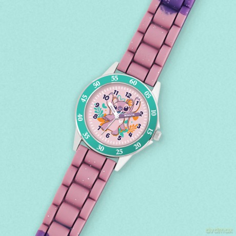 Peers Hardy - Disney Lilo And Stitch Pink Angel Time Teacher Watch