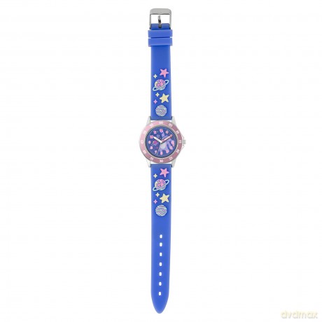 Peers Hardy - Disney Lilo And Stitch Purple 3D Time Teacher Strap Watch