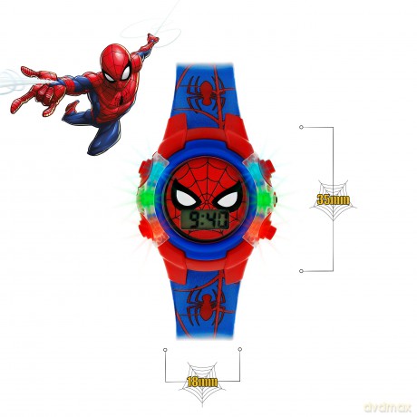 Peers Hardy - Disney Marvel Spiderman Printed Silicone Strap Watch