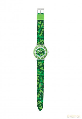 Peers Hardy - Minecraft Creeper Green Printed Strap Quartz Watch