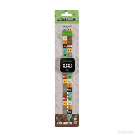 Peers Hardy - Minecraft Printed Led Watch (colour strap)