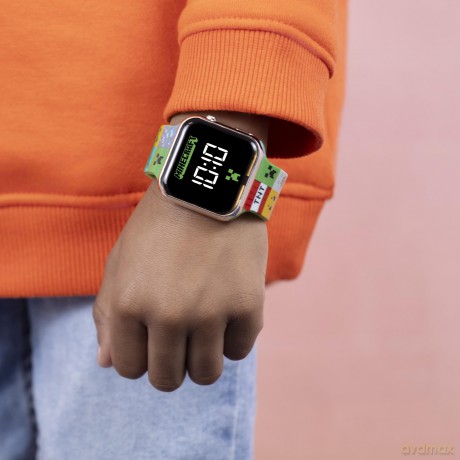 Peers Hardy - Minecraft Printed Led Watch (colour strap)