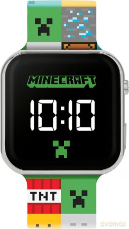Peers Hardy - Minecraft Printed Led Watch (colour strap)