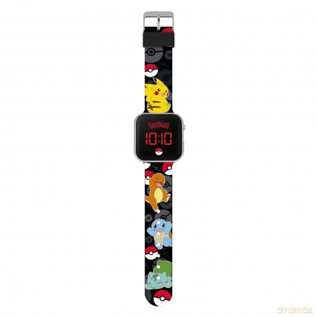 Peers Hardy - Pokémon Black Led Watch With Printed Character Strap